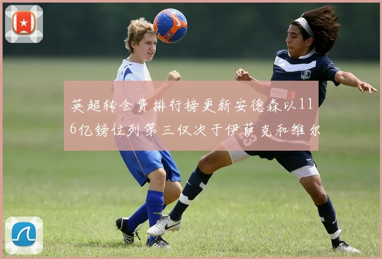英超转会费排行榜更新安德森以116亿镑位列第三仅次于伊萨克和维尔茨